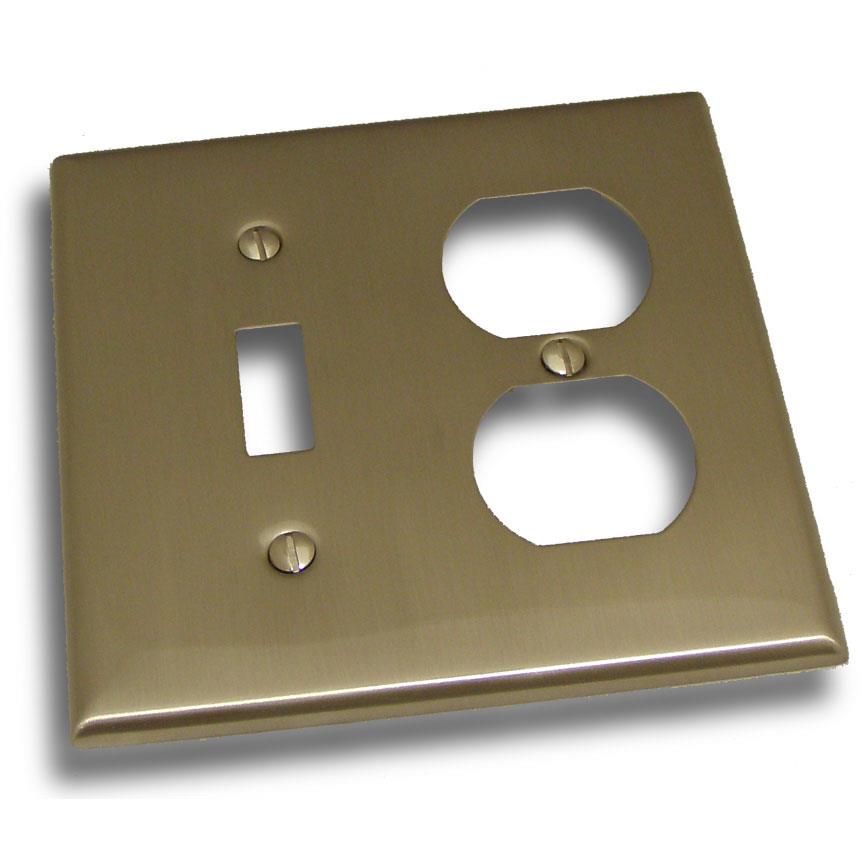 Residential Essentials 10827SN Double Sw & Re in Satin Nickel
